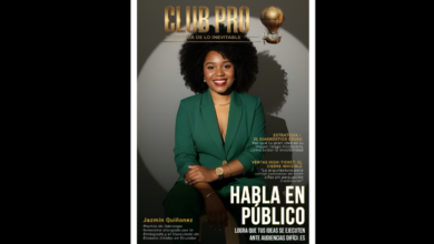 Hablar en público para CEOs con la experta en oratoria Jazmín Quiñonez portada de la Revista Club Pro Edición 10