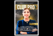 portada de Maria José Jarmillo para la Revista Club Pro Edición #3 Con Carlos Demente con el título en pie Como liderar la transformacion digital sin perder tu vida en el intento