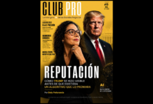 Visibilidad Digital Revista Club Pro La InteligencIA de los Grandes Negocios. publica su edició #15 Reputación como trump se hizo visible antes QUE EXISTIERA UN ALGORITMO QUE LO PREMIARA. Por Doly Penaranda, quien aparece en primer plano junto a la silueta de Donald Trump. incluye LIDERAZGO BAJO PRESION por Maya Schmidt, decisiones y caracter en tiempos de incertidumbre. IBEROCREA CONECTA Sandra Herrera Castano, empresarios, ideas y alianzas que generan oportunidades. NUEVA ETAPA REVISTA CLUB PRO. Una plataforma mas relevante para lideres y empresas. Las empresas que construyen legado no esperan ser descubiertas, crean su propia historia. Medellin septiembre 2026