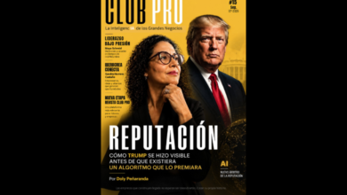 Visibilidad Digital Revista Club Pro La InteligencIA de los Grandes Negocios. publica su edició #15 Reputación como trump se hizo visible antes QUE EXISTIERA UN ALGORITMO QUE LO PREMIARA. Por Doly Penaranda, quien aparece en primer plano junto a la silueta de Donald Trump. incluye LIDERAZGO BAJO PRESION por Maya Schmidt, decisiones y caracter en tiempos de incertidumbre. IBEROCREA CONECTA Sandra Herrera Castano, empresarios, ideas y alianzas que generan oportunidades. NUEVA ETAPA REVISTA CLUB PRO. Una plataforma mas relevante para lideres y empresas. Las empresas que construyen legado no esperan ser descubiertas, crean su propia historia. Medellin septiembre 2026