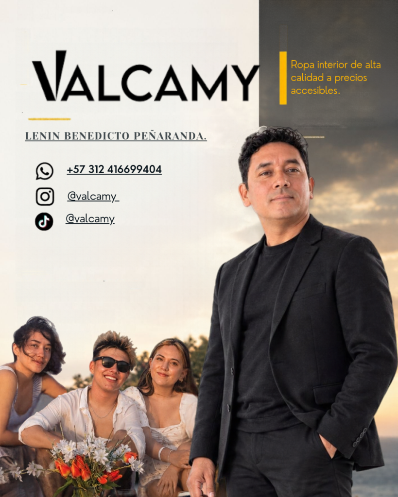 Valcamy: ropa interior de alta calidad a precios accesibles, Su creador Lenin peñaranda sus hijas Camila, Valentina y su hierno Santiago 
