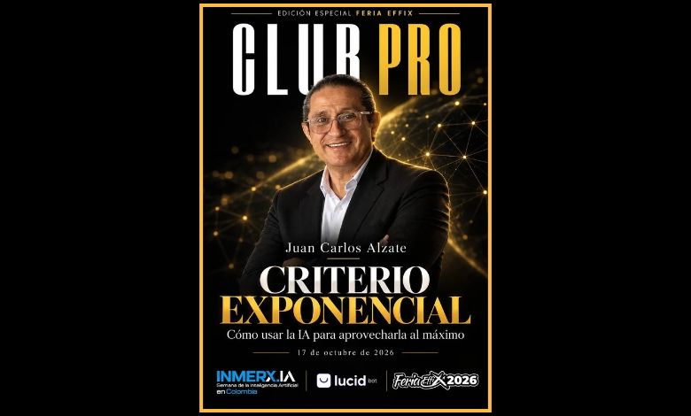 Portada de revista Club PRO separata, Juan Carlos Alzate Criterio directivo en feria Effix 2026 proyectando Inmerxia