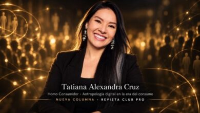 Portada editorial de Tatiana Alexandra Cruz, antropóloga digital, autora de la columna Homo Consumidor en Revista Club PRO sobre cómo la antropología ayuda a las marcas que más venden.